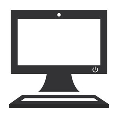 computer desktop isolated icon