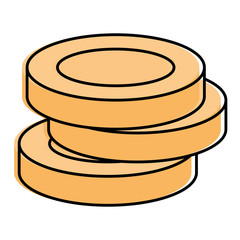 coins money isolated icon