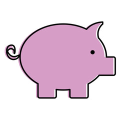 piggy savings isolated icon