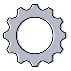 gears machine isolated icon