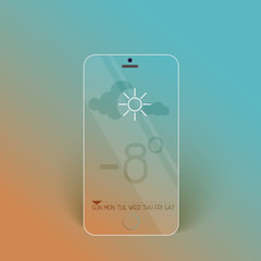 Creative different Weather Widget User Interface layout for Mobile Apps, Web Designs and Responsive Website.