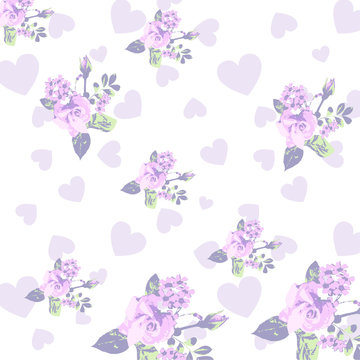 flower floral flowers pattern pink texture  heart