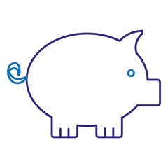 piggy savings isolated icon