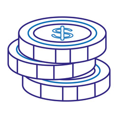 coins money isolated icon