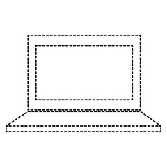 Fototapeta premium laptop computer isolated icon