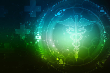 2d illustration Health care and medical logo 