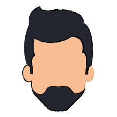 young man head avatar character