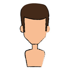 young man shirtless avatar character