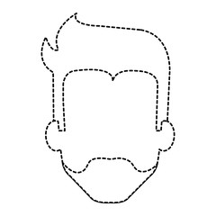 young man head avatar character