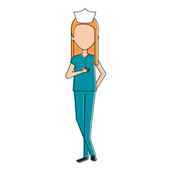 beutiful nurse avatar character