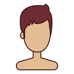 young man shirtless avatar character