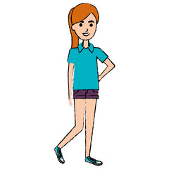 beautiful woman avatar character