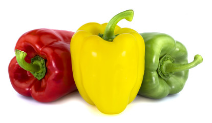 Bulgarian pepper isolated on white background