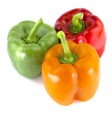 Bulgarian pepper isolated on white background