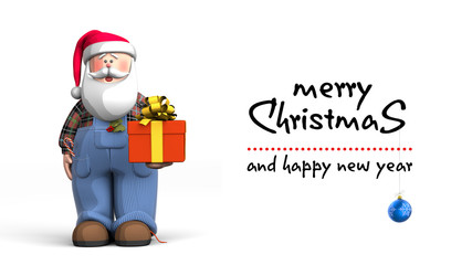 Santa Claus wish us a very Merry Christmas 