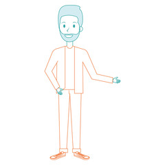 elegant man avatar character