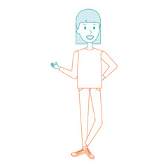 beautiful woman avatar character