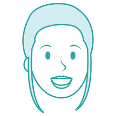 beautiful woman head avatar character