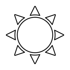 Sun isolated symbol icon vector illustration graphic design