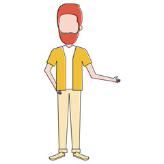 elegant man avatar character