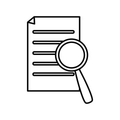 Searching in documents icon vector illustration graphic design