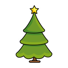 Fototapeta premium merry christmas pine tree