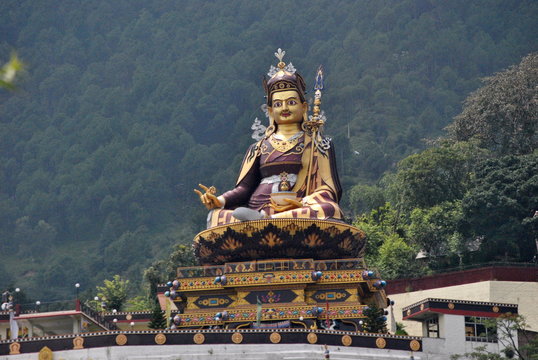 The Buddha statue in the Rewalsar hillstation, India