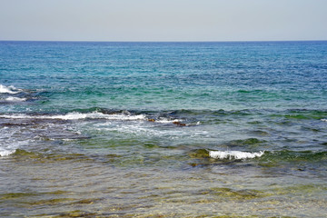 Sea horizon on a sunny summer day