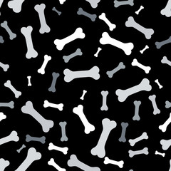 Bone seamless pattern. Background with dog bone. Bone for dog seamless texture