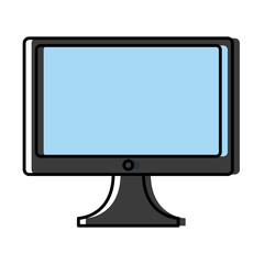 Computer screen monitor icon vector illustration graphic design