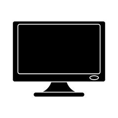 Computer screen monitor icon vector illustration graphic design