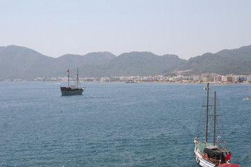 view of the bay from the walls of the old fortress
