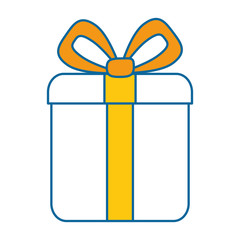 giftbox present holiday icon vector illustration design