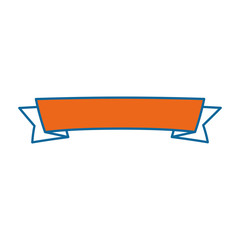 ribbon decorative frame icon vector illustration design