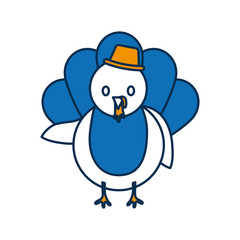 cartoon turkey icon
