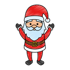 cute santa claus character vector illustration design