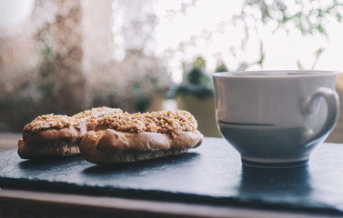 Eclairs On Table