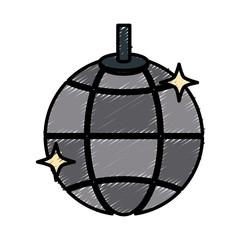 Disco ball lights icon vector illustration graphic design
