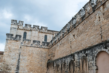 Obraz premium Details of the Monastery of Santes Creus 12th century Cistercian abbey (Tarragona-Spain)