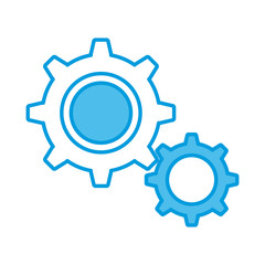 Gears machinery pieces icon vector illustration graphic design