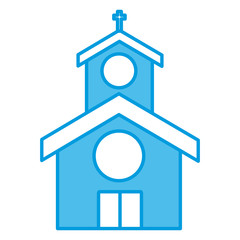 Church building symbol icon vector illustration graphic design