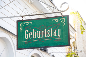 Schild 266 - Geburtstag