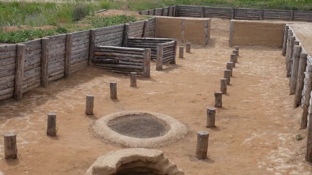 Arkaim. Ruins Of An Ancient Settlement