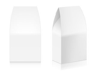 Paper white bags set mock-up template.