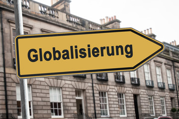 Schild 238 - Globalisierung - obrazy, fototapety, plakaty