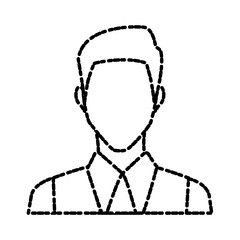 Businessman profile symbol icon vector illustration graphic design