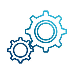 Gears machinery pieces icon vector illustration graphic design