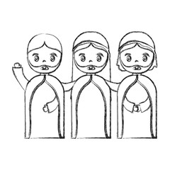 wise men icon over white background vector illustration