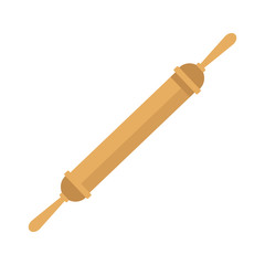 Wooden rolling ping icon vector illustration graphic design