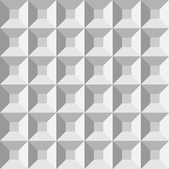 Obraz premium 3D plastic comol pyramids. Seamless vector pattern background.